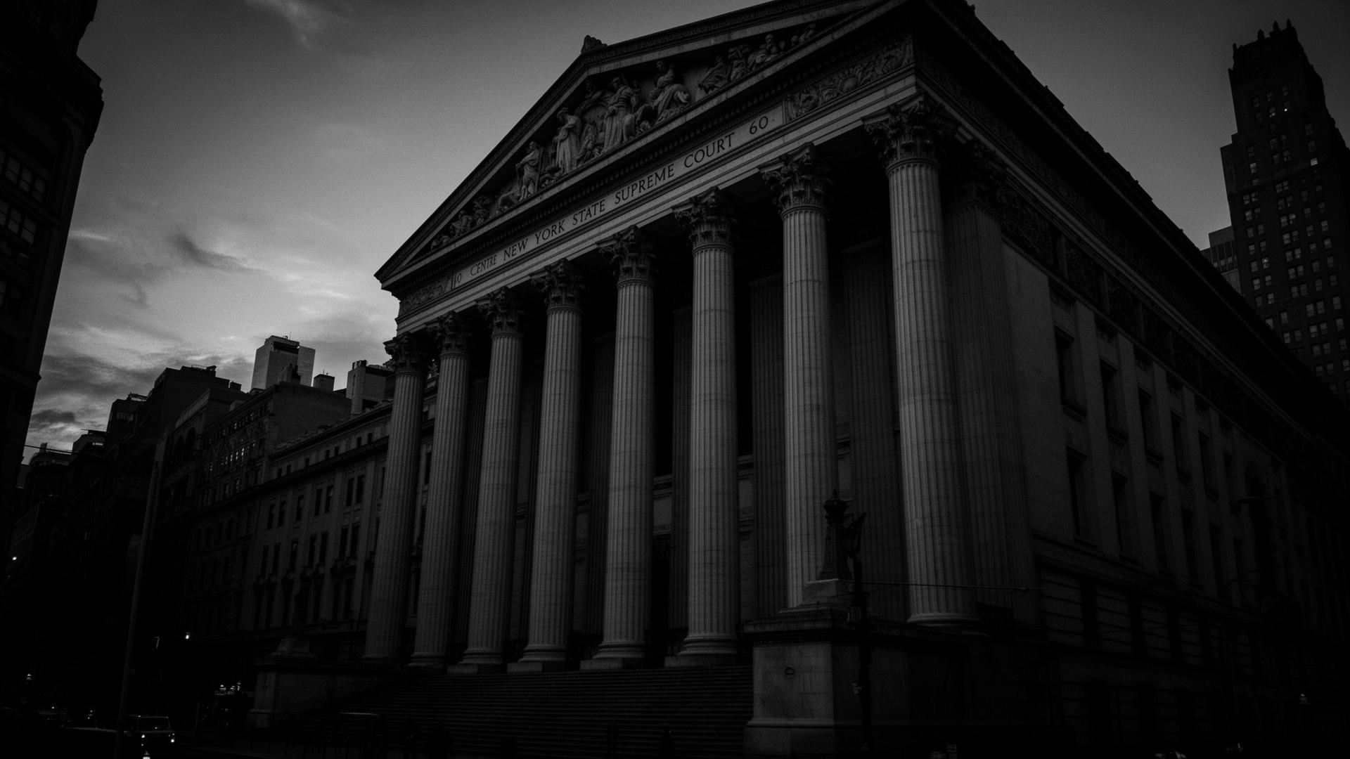 New York State Supreme Court at dusk